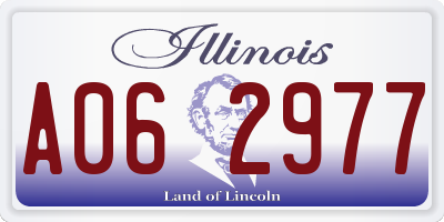 IL license plate A062977