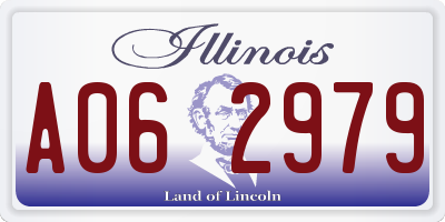 IL license plate A062979