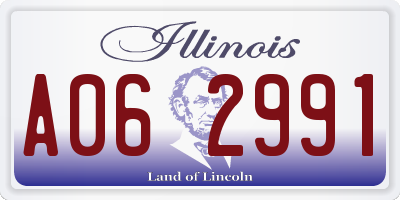 IL license plate A062991