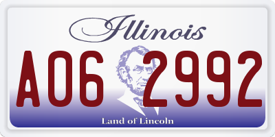 IL license plate A062992