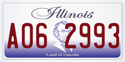 IL license plate A062993