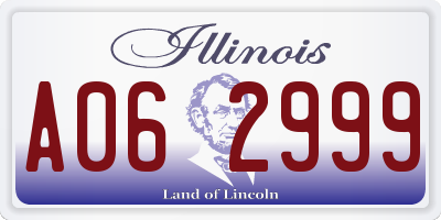IL license plate A062999