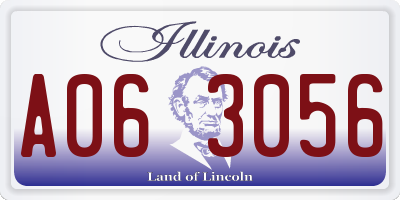 IL license plate A063056