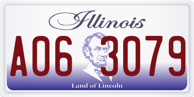 IL license plate A063079