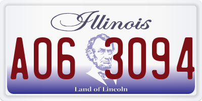 IL license plate A063094