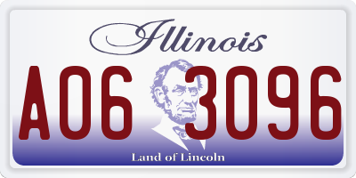 IL license plate A063096