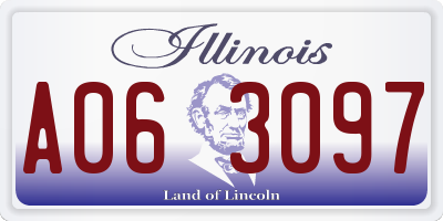 IL license plate A063097