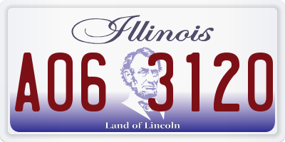 IL license plate A063120