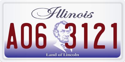 IL license plate A063121