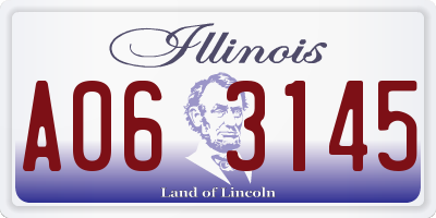 IL license plate A063145