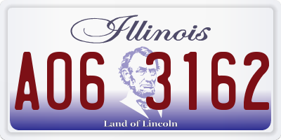 IL license plate A063162