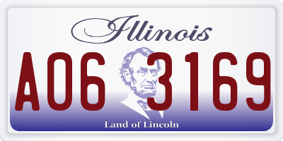 IL license plate A063169