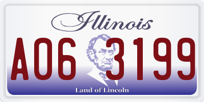 IL license plate A063199