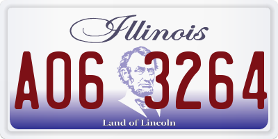 IL license plate A063264