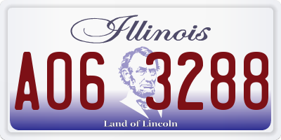 IL license plate A063288