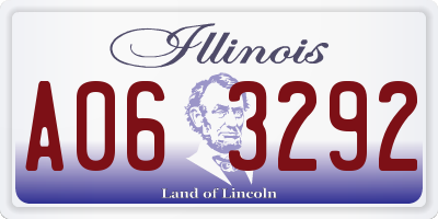 IL license plate A063292