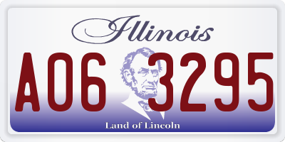 IL license plate A063295
