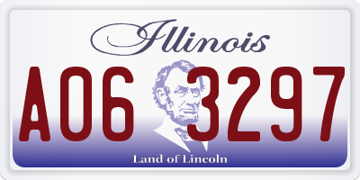 IL license plate A063297