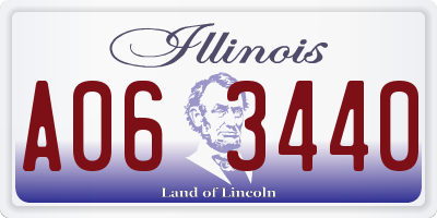 IL license plate A063440