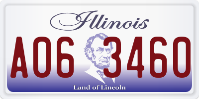 IL license plate A063460