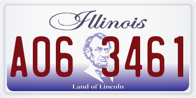 IL license plate A063461