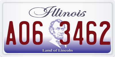 IL license plate A063462