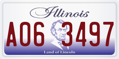 IL license plate A063497