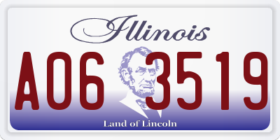IL license plate A063519