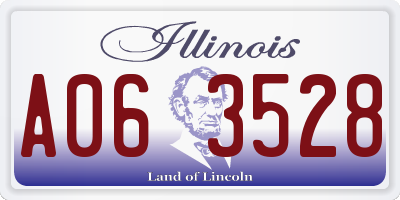 IL license plate A063528