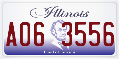 IL license plate A063556