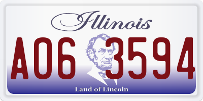 IL license plate A063594