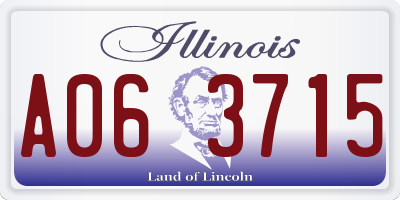 IL license plate A063715