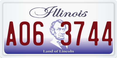 IL license plate A063744