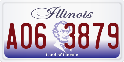 IL license plate A063879