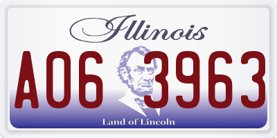 IL license plate A063963
