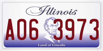 IL license plate A063973