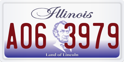 IL license plate A063979