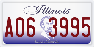 IL license plate A063995