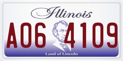 IL license plate A064109
