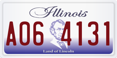 IL license plate A064131
