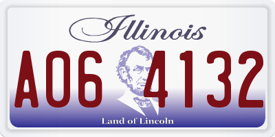 IL license plate A064132