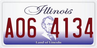 IL license plate A064134