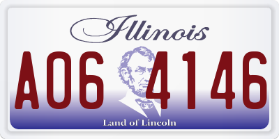 IL license plate A064146