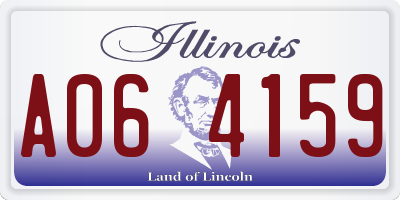 IL license plate A064159