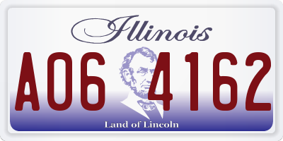 IL license plate A064162
