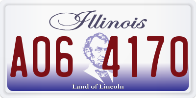 IL license plate A064170