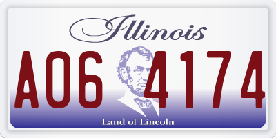 IL license plate A064174
