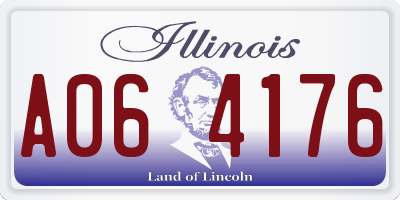 IL license plate A064176