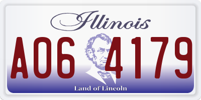 IL license plate A064179