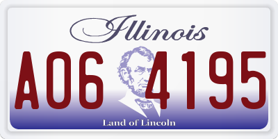 IL license plate A064195